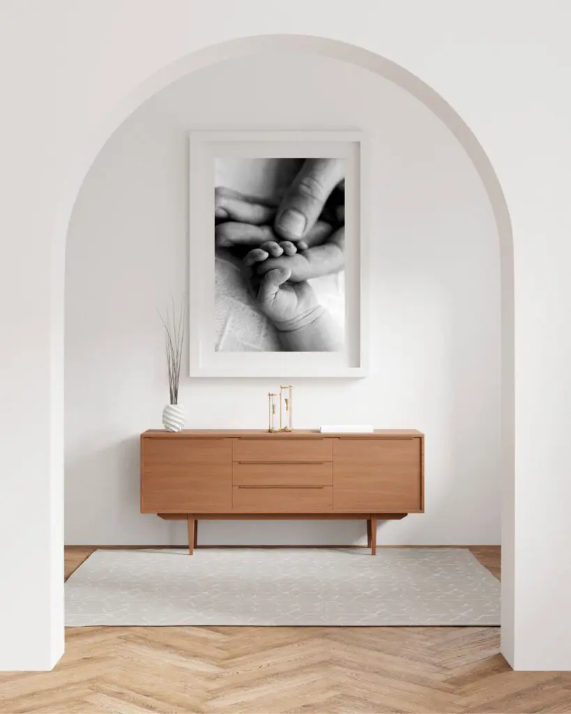 High-quality custom photo albums and wall art from a newborn photographer 