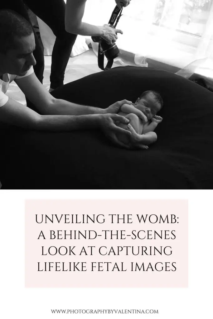 behind the scene newborn photography - how a photo is taken