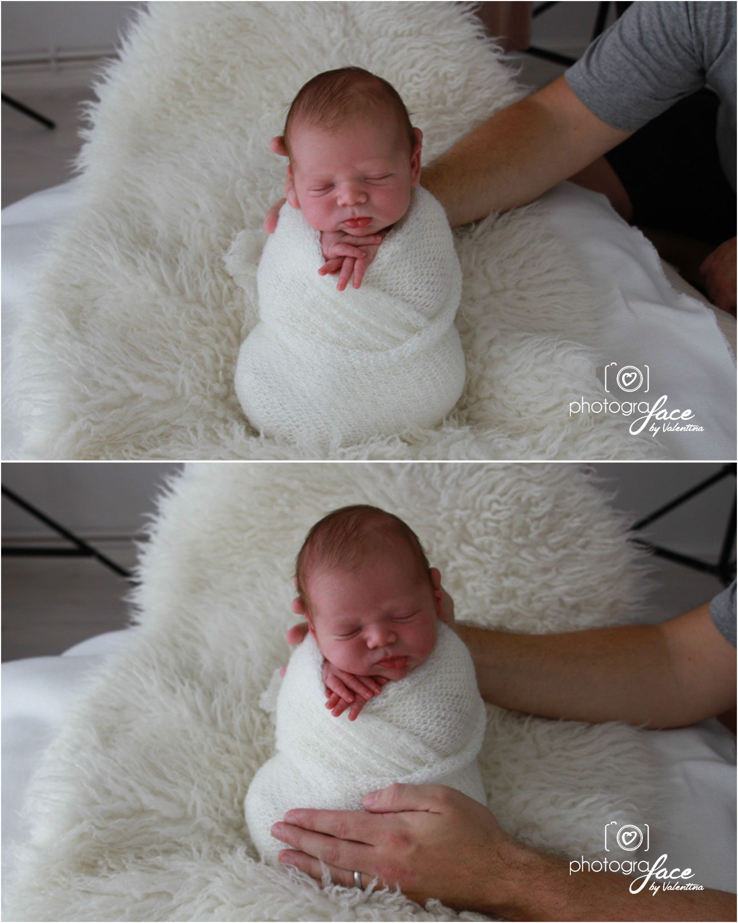 behind the scene photos os a newborn photography session