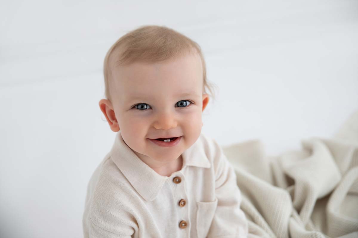 portrait of 9 months old baby