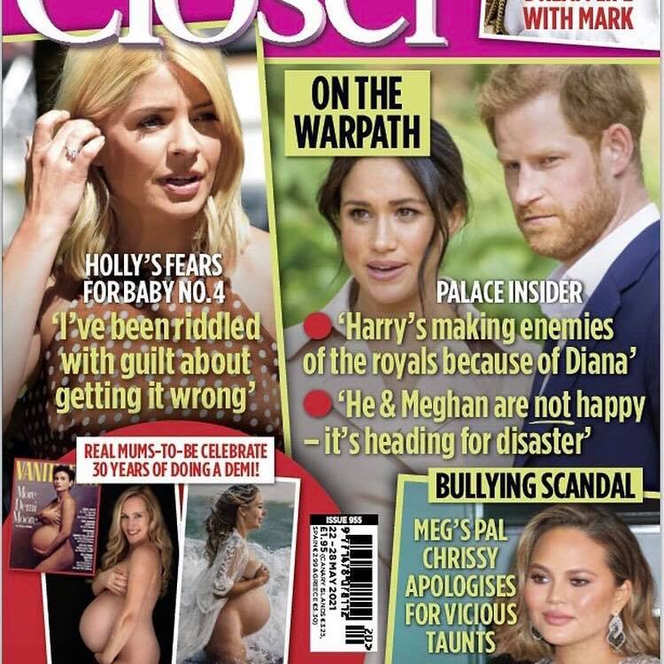 closer magazine cover: real mums-to-be celebrate 30 years of doing a Demi