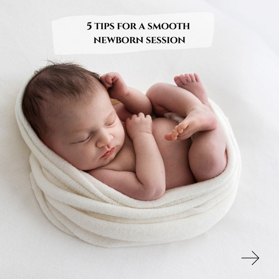 newborn sleeping - 5 tips for smooth session