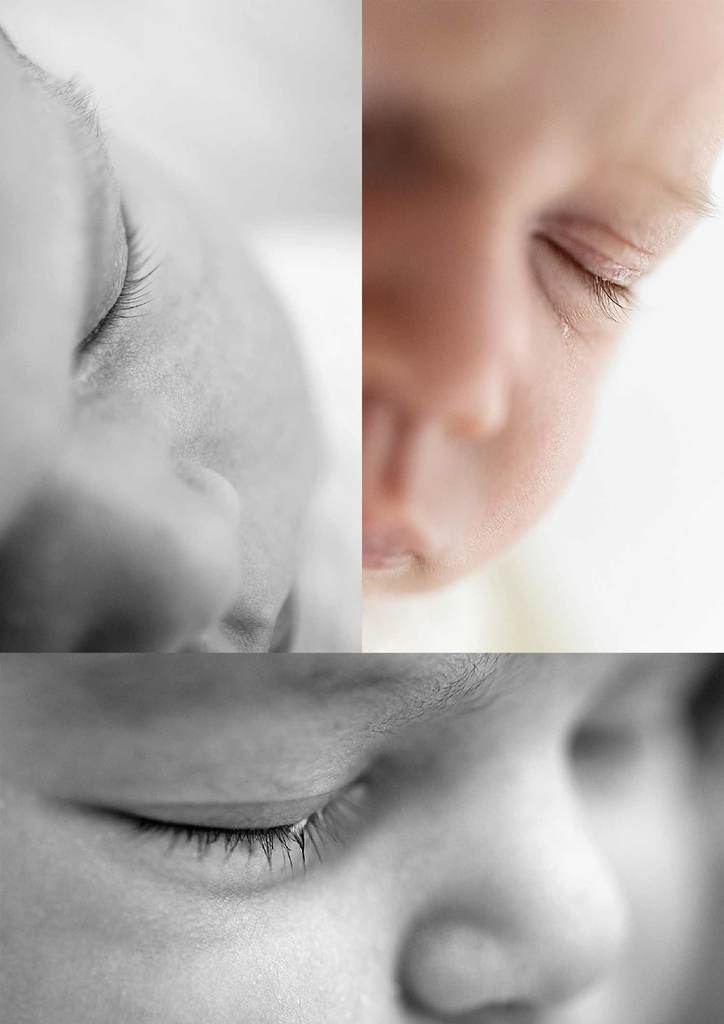 newborn eyelashes - macro photography