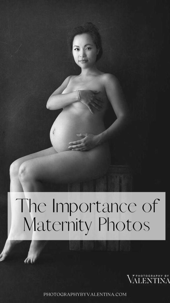 Graphics for the blog post "The importance of maternity photos" 